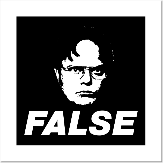 Dwight Schrute False Wall Art by Printnation